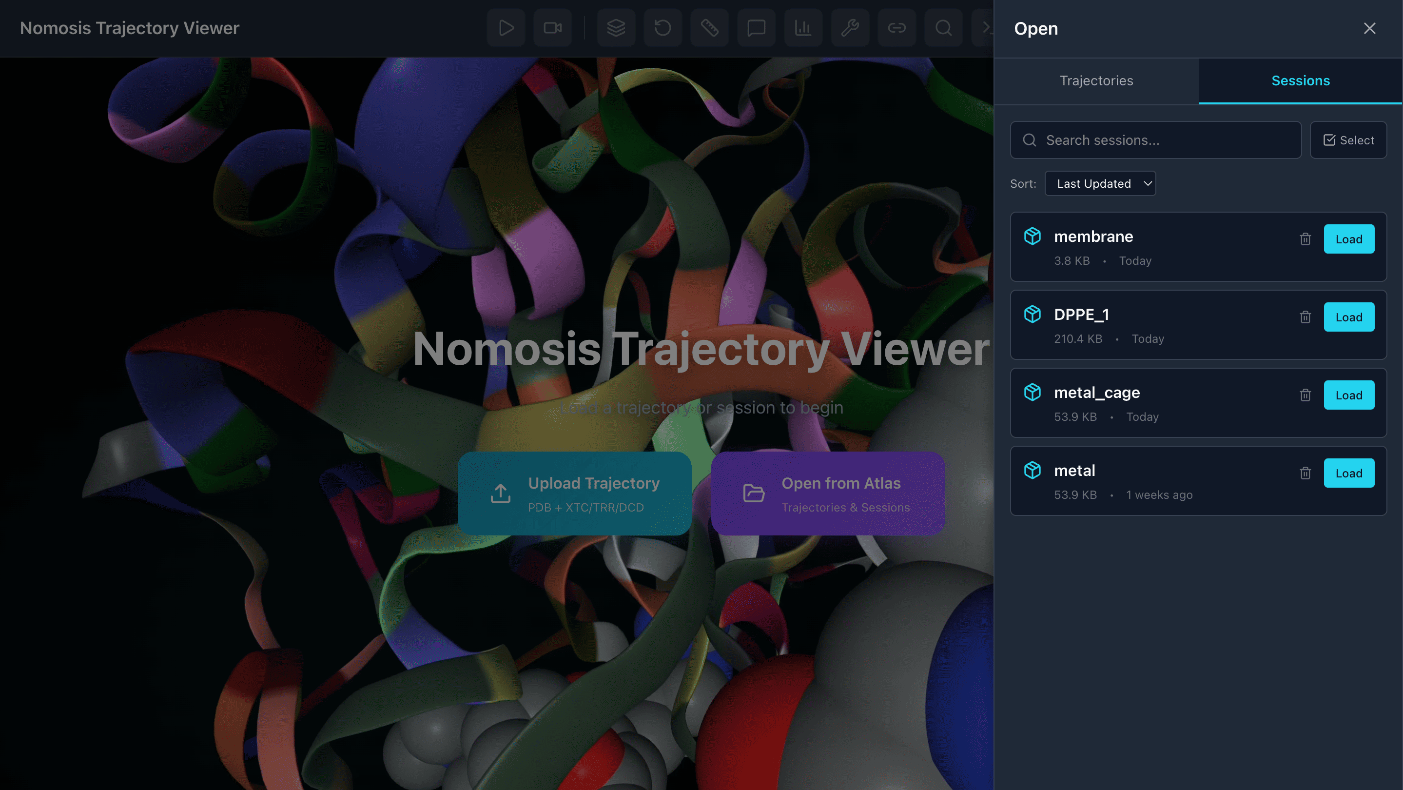 Load and Save Sessions